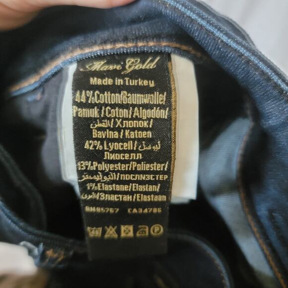 Mavi Gold Dark Wash Mid Rise Slim Stretch Ariana Classic Skinny Jeans Size 26 - Picture 9 of 11